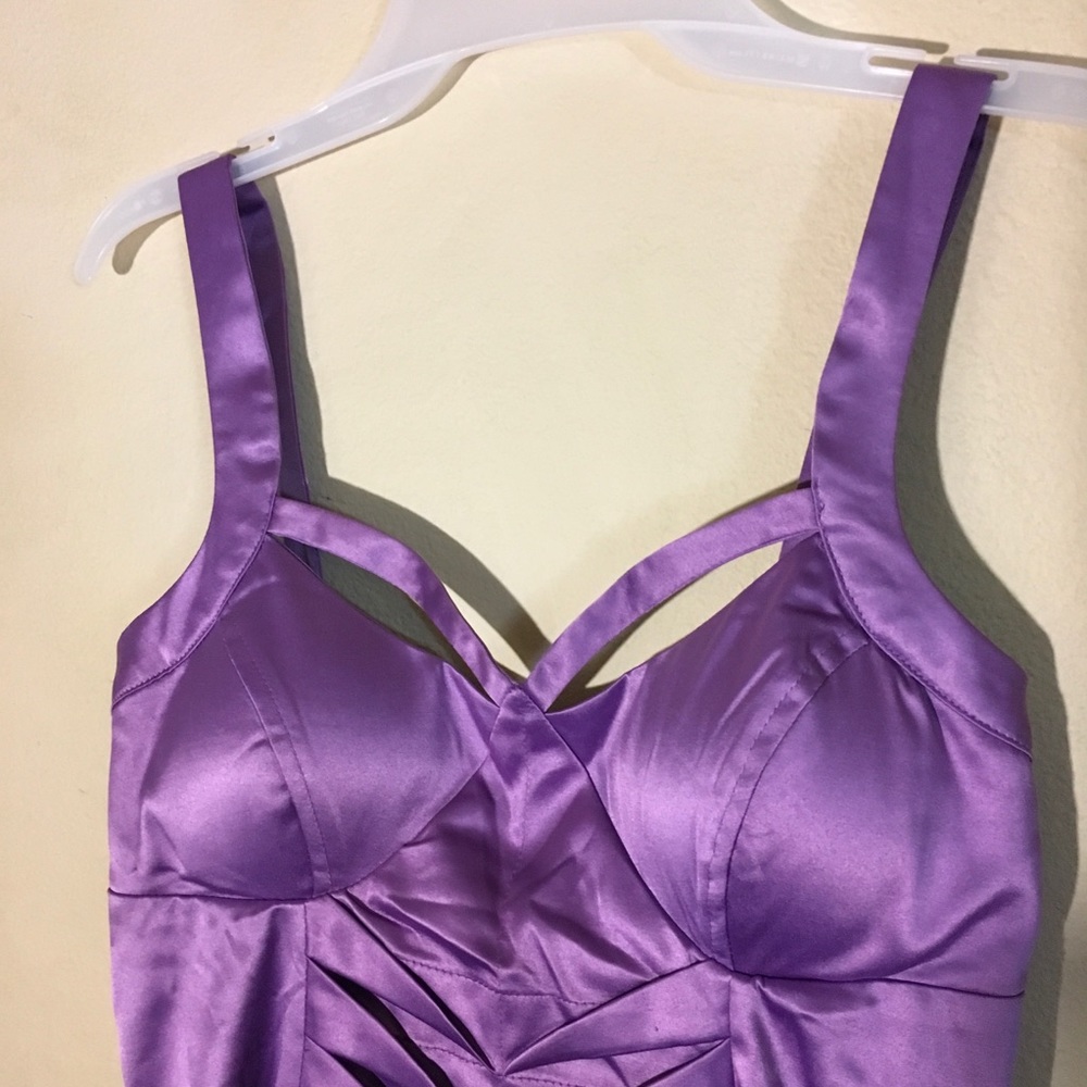 Misope Purple Sleeveless Mini-dress, Sz M - Picture 2 of 7